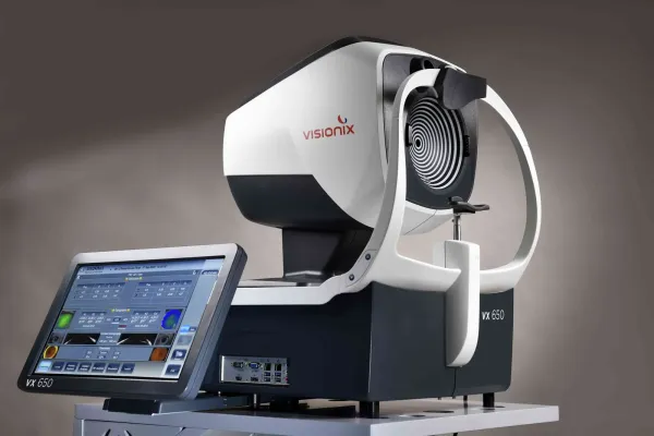 Visionix VX650 Seitenansicht mit Bedienpanel