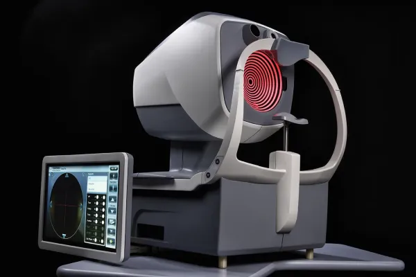 Visionix VX650 vor dunklem Hintergrund
